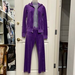 Purple Velour Tracksuit